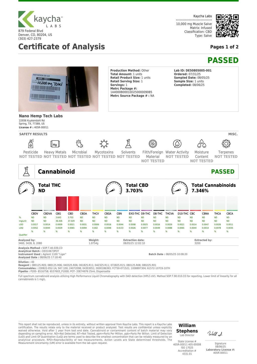 LMTLESS BALM 10,000MG CBD+CBG