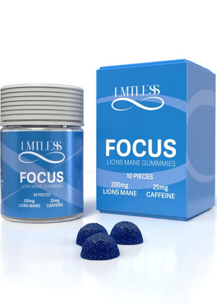 LMTLESS FOCUS GUMMIES BLUE RAZZ 10CT