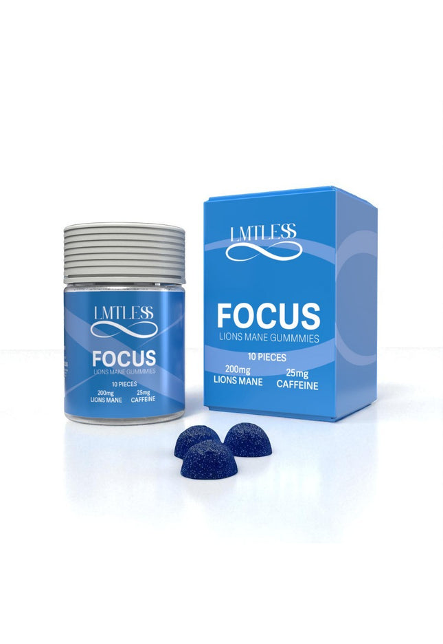 LMTLESS FOCUS GUMMIES BLUE RAZZ 10CT