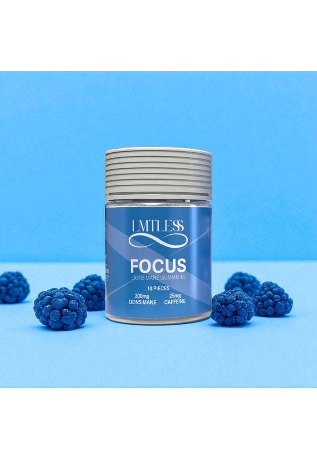LMTLESS FOCUS GUMMIES BLUE RAZZ 10CT